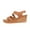 Brown, variant on Women's Comfortable Platform Wedges Sandals Low Wedge Sandals Ankle Strap Heel Sandal Summer Wedding Walking Shoes Black Women Sandal