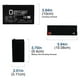 thumbnail image 2 of 6V 12AH Battery Replacement for American Monarch Corp AM0250 - 3 Pack, 2 of 6