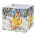 thumbnail image 2 of Wobogo Snowy Fun Kitten Storage Basket Foldable Easy to Clean Durable with Hollow Support Plate with Handle 15.75x10.63x6.96in, 2 of 8