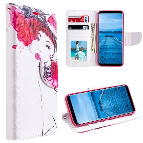 GSA Haute Couture Folio Flip Wallet Case For Samsung Galaxy S8 Plus