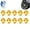 Gold, variant on Car Wheel Car Rim Caps Rivets Lip Screw Bolt Tires Replacement Exterior Decorations Refits Wheel Rim Rivets Nut