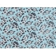 thumbnail image 2 of Zelouf Print On Shantung  , Sewing, DIY, Crafts Fabric by the Yard, Mint/grey, 3 Yard, 2 of 2