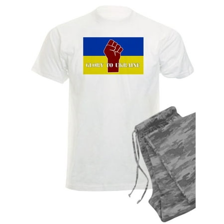 

CafePress - Glory To Ukraine Pajamas - Men s Light Pajamas
