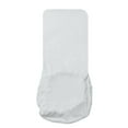 thumbnail image 1 of Funda elástica para silla de comedor con respaldo largo, color liso, funda para taburete Plata, 1 of 9