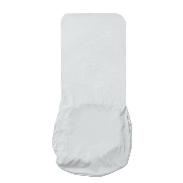 Funda elástica para silla de comedor con respaldo largo, color liso, funda para taburete Plata