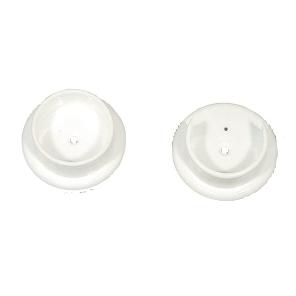 Pole Socket Knape & Vogt TV192326 blanco, paquete de 2