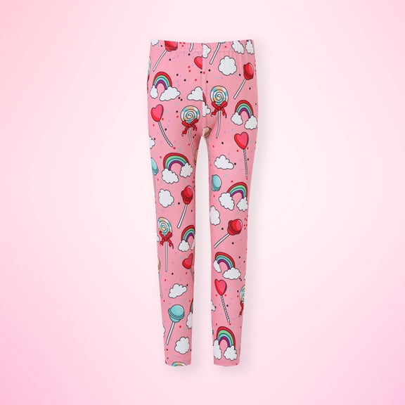 uublik Kids Leggings Digital Printing Fashion Gradient Colour Stretchy Tights Pants 3-10 Years