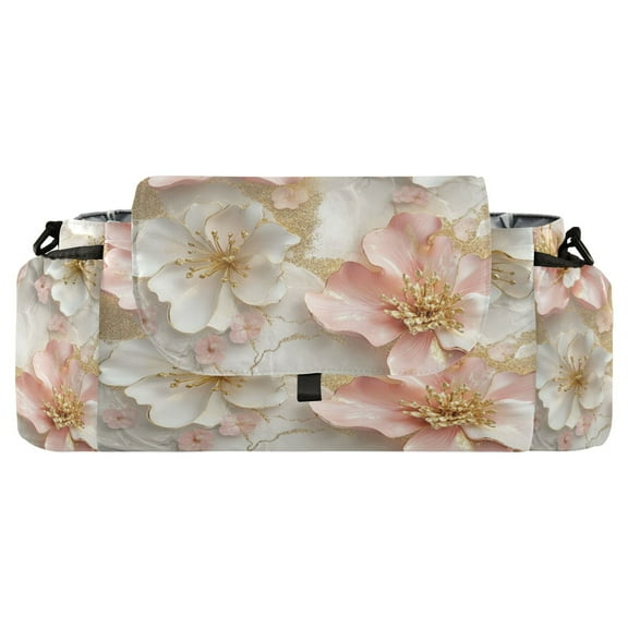 DIXRUYEE Stroller Organizer Petal Sonata in Pearlescent Light Printed