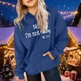 thumbnail image 4 of Ecqkame Girls Loose Hoodies Lightweight Long Sleeve Hooded Sweatshirts Cute Print Casual Comfortable Daily Pullover Tops 1-14 Years Dark Blue 160, 4 of 5