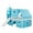 Blue, variant on Aukfa Full Size Loft Bed with Slide - Princess Castle Bed with Tent and Tower for Kids Girls - Pink