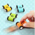 thumbnail image 4 of Rampa de madera brillante superior para coche, pista de carreras, juguete para niños pequeños, juego de coches de repuesto, paquete de 12, 4 of 5