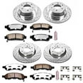 thumbnail image 3 of PowerStop Front and Rear Z36 Truck & Tow Carbon-Fiber Ceramic Brake Pad and Drilled and Slotted Rotor Kit Fits: BUICK CHEVROLET GMC SAAB Select Models K2060-36, 3 of 9