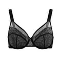 thumbnail image 6 of Pejock Women's C Cup Underwire Bra, Breathable Floral Lace Thin Cup Full Coverage Comfort Support for Everyday Wear, 6 of 8