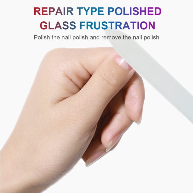 Blocco per lima per unghie in vetro Strisce tampone per levigatura per smalto per unghie Strumenti per manicure per lucidatura Ndcxsfigh Cuidado Belleza