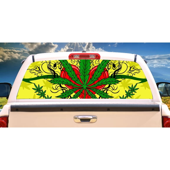MAUI WAUI Rear Window Graphic back truck decal suv view thru vinyl