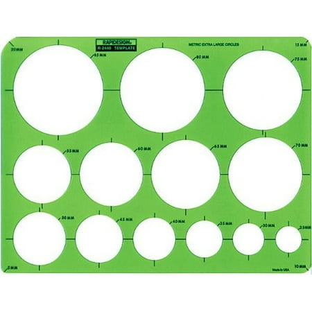 RAPID Metric Extra Large Circle Template - Walmart.com