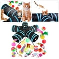 thumbnail image 2 of 22 juguetes para gatos Sunnimix incluye túneles plegables para gatos juguete interactivo de plumas 28x25cm B99504, 2 of 8
