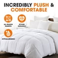 thumbnail image 2 of Cheer Collection  Luxury All Season White Down Alternative Comforter 96x108, 2 of 5