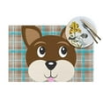 thumbnail image 4 of XMXY Woven Placemats Set of 6 PCS, Dog Face Plaid Pattern Table Mats Washable Heat Resistant Placemats, 4 of 6