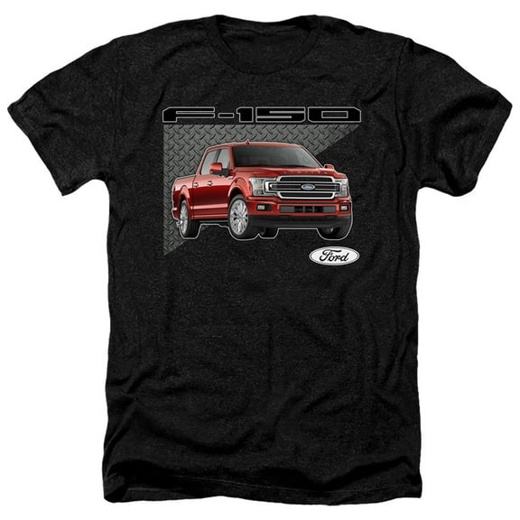 Ford Trucks F 150 Adult Heather T-Shirt Black