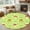 Green, variant on Tropical Palm Trees Round Area Rug 5ft, Desert Camels Aloe Vera Polka Dot Yellow Washable Non-Slip Circle Rugs for Bedroom Living Room Kitchen, Soft Low Pile Carpet for Dining Room Playroom Nursery