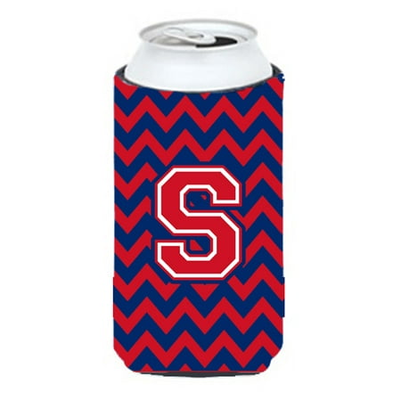 

Caroline s Treasures CJ1054-STBC Letter S Chevron Yale Blue and Crimson Tall Boy Hugger Tall Boy multicolor