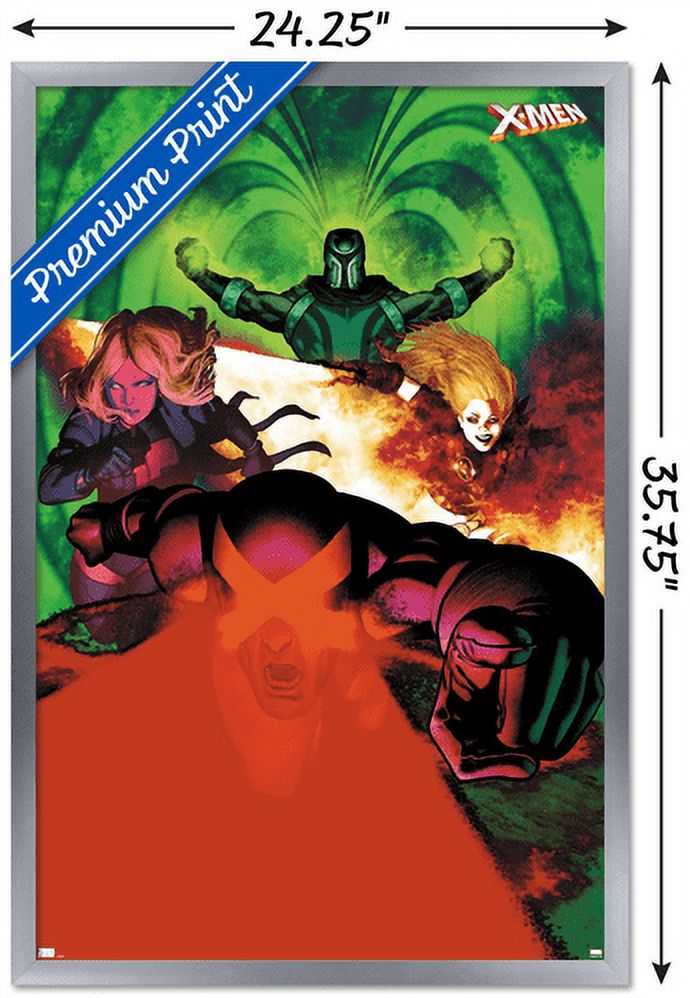 Marvel Comics - The X-Men - Emma Frost Magneto Magik Cyclops Wall Poster, 22.375" x 34", Framed