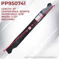 thumbnail image 2 of Proven Part Mulching Blade Fits SPM209370365, 942-0741A, CC-742-3032, 742-0741, 2 of 7