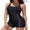 Light Purple, variant on Charmo One Piece Tummy Control Swimsuits Womens Boyleg Sports Swimwear Racerback Bathing Suits for Women