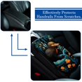 thumbnail image 5 of Platypus Soft Comfortable Furry Printed Armrest Cover 12.5x8.2 Inch - Car Armrest Mat Accessory, 5 of 6