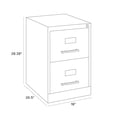 thumbnail image 6 of Hirsh 26.5"D Metal 2 Drawer Legal Width Vertical File Cabinet in Light Gray, 6 of 8
