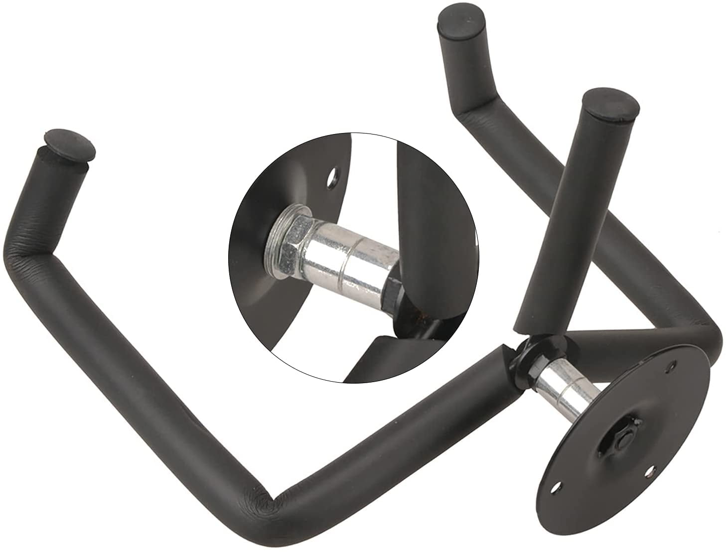 Fichiouy 2Pcs Wall Mount Guitar Hanger Rack with Screws, Black