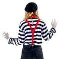 thumbnail image 6 of Costume Agent Women's Mime Halloween Cosplay Set Multicoloured, 6 of 7