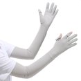 thumbnail image 2 of COMVALUE Cooling Arm Sleeves for Men Women, Sun Protection UV Sleeves, Breathable Summer Ice Silk Arm Light Gray One Size, 2 of 5