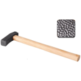thumbnail image 2 of Texturing Hammer DIY Jewelry Making Tool Square- with Wood Handle Metal Pattern Designed Forming Tools No.3, 2 of 6