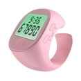 thumbnail image 3 of Contador de dedo eléctrico compacto y ligero, reloj de regalo, portátil, para natación y exteriores. Rosa, 3 of 9
