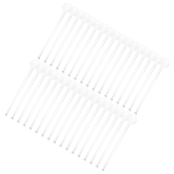 LEORX 160Pcs Transparent Stir Sticks for Coffee Tea and Cocktails
