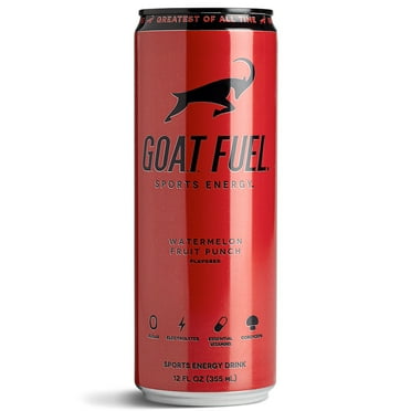 G.O.A.T. Fuel Sports Energy Drink, Watermelon Fruit Punch, 12-oz