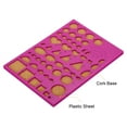 thumbnail image 4 of Uxcell 8x6" Paper Quilling Template Board Strips Mould Crimper Craft Tool, Rose Red, 4 of 5