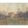 thumbnail image 2 of Ladislav Mednyánszky 24x20 Gold Ornate Framed and Double Matted Museum Art Print Titled - Autumn at the Edge of a City (1895-1900), 2 of 4