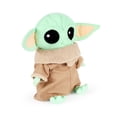 thumbnail image 6 of Star Wars Mandalorian Grogu Kids Decorative Weighted Pillow Buddy, Polyester Velboa, Green & Brown, Disney, 26" x 18", 6 of 8
