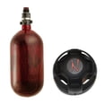 thumbnail image 1 of Ninja Paintball SL 68ci/4500psi Air Tank w/ Pro V2 SHP Reg - Red and Tank Grip, 1 of 1