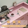 thumbnail image 3 of 8 Drawers Mdf+Pb+Iron Side Cabinet With Light And Socket 124.6*42.4*90Cm, 3 of 9