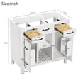 thumbnail image 4 of 36'' Bathroom Vanity Without Sink, Modern Bathroom Storage Cabinet With 2 Drawers And 2 Cabinets, Solid Wood Frame Bathroom Cabinet, 4 of 9