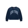 thumbnail image 5 of Weekend Academy Girls Long Sleeve Graphic Crewneck Sweatshirt, Sizes 4-18, 5 of 6