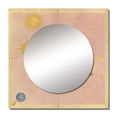thumbnail image 2 of Designart "Celestial Plan Vintage Cosmos Artwork" Abstract Spirals Square Mirror Wall Decor Transitional - Large Gold Square Bathroom Mirror - Square Printed Wall Mirror Art, 2 of 5
