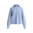 thumbnail image 5 of Free Assembly Women's and Women's Plus Half Zip Sweater with Long Sleeves, Midweight, Sizes XS-4X, 5 of 5