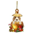 thumbnail image 5 of Herrnalise Christmas Puppy Ornament Xmas Decor Tree Hanging Puppy Acrylic Holiday Decoration Cute Puppy Ornaments for Christmas Tree Outdoor Hanging, 5 of 7