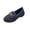 Dark Blue, variant on HomeDM Loafers for Women Slip On Comfort Closed Toe Flat Business Casual Dress Office Work Shoes Size 7.5