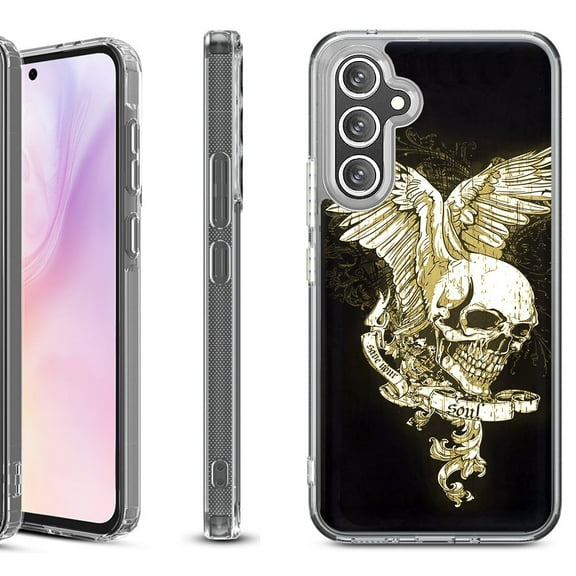 For Samsung Galaxy A36 5G Protective Shockproof Phone Case, by OneToughShield - Wing Skull